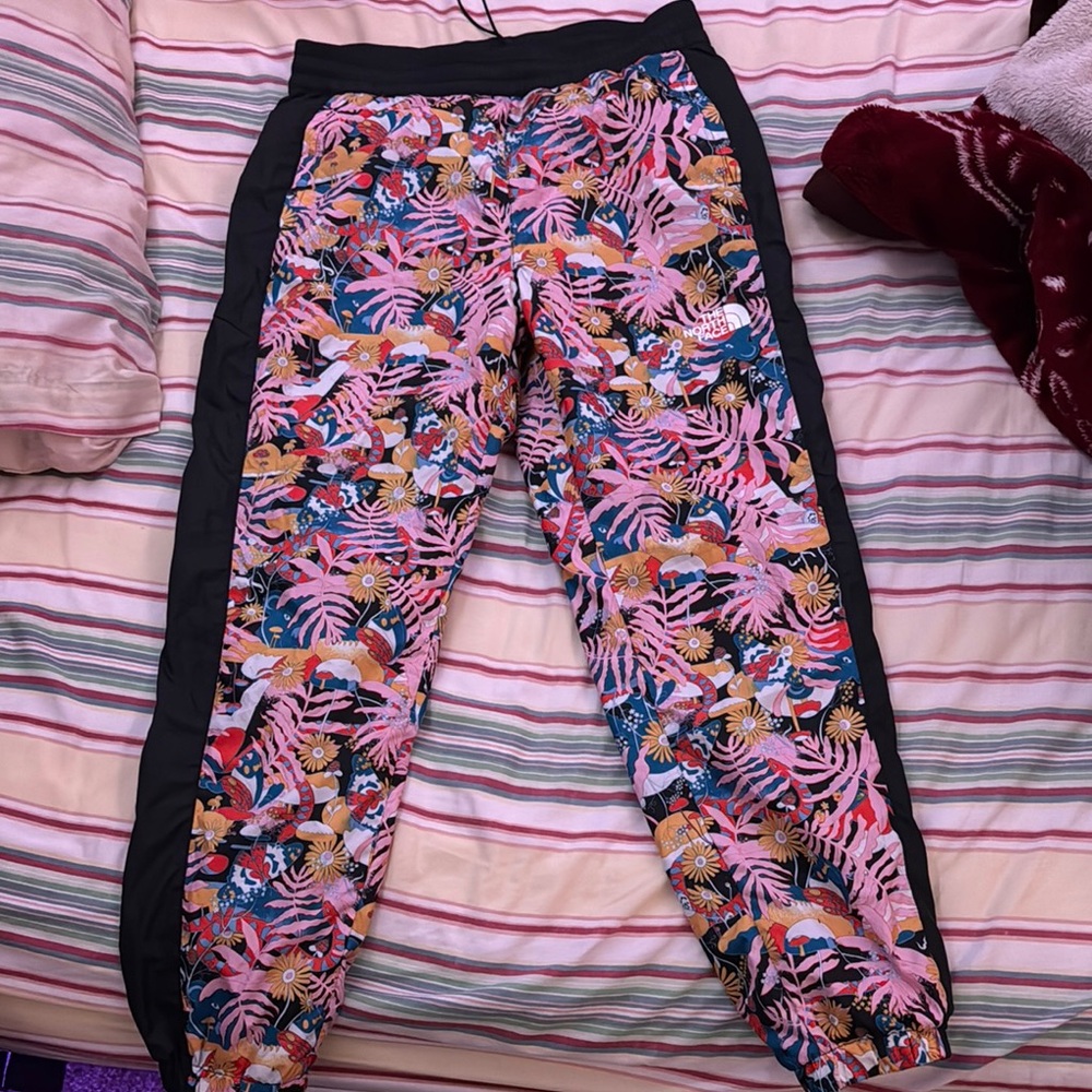 North Face Colorful Tropical Print Joggers